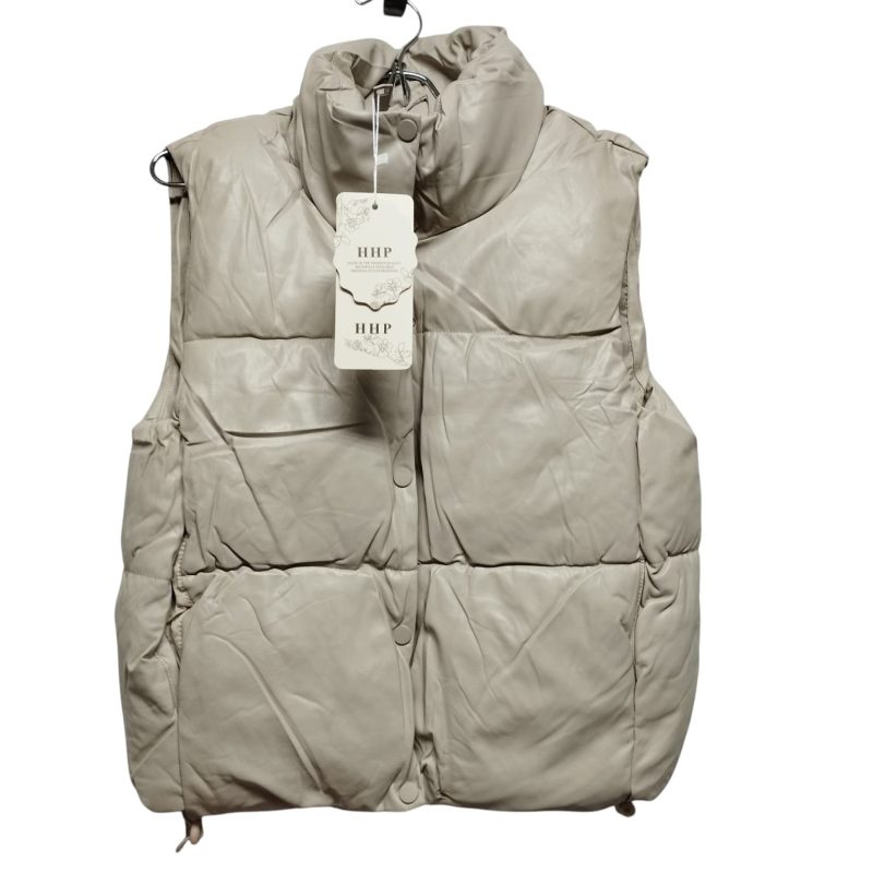 CHALECO CUERINA BEIGE TM