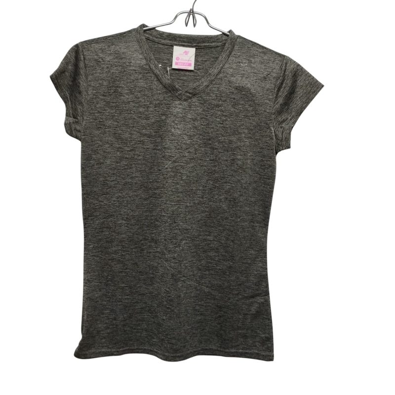 REMERA DEPORTIVA GRIS AMERICAN EMBROIDERY T 1-S  NUEVA