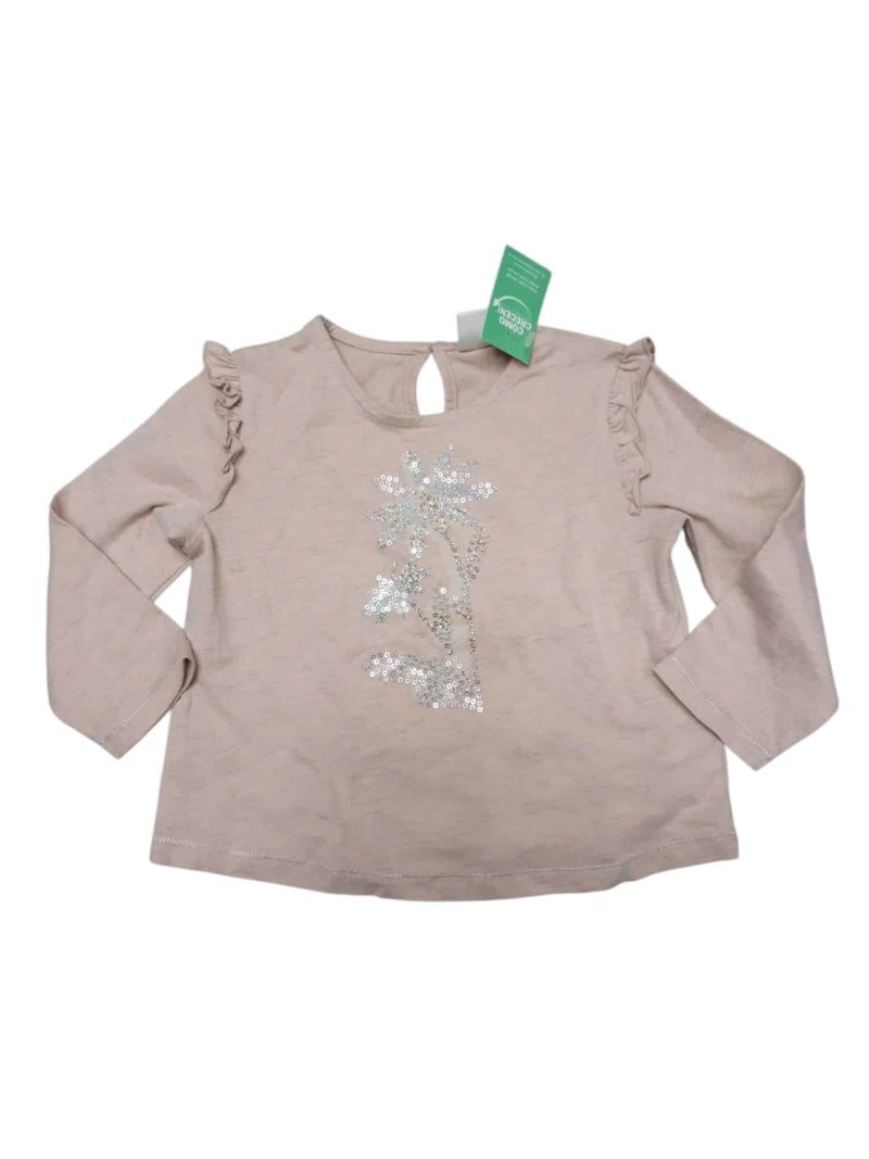 REMERA ALG ROSAFLOR BRILLANTE ZARA BABY GIRL T12/18M