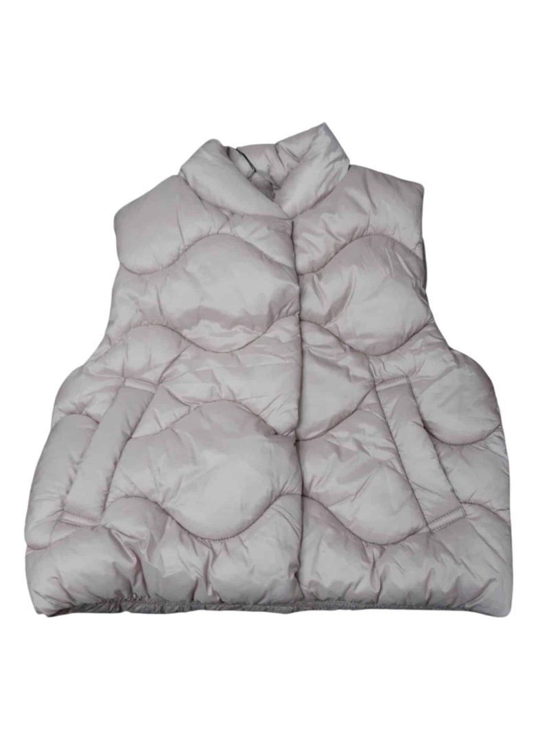 CHALECO INFLADITO ROSA SATINADO ZARA T8/9 NUEVO
