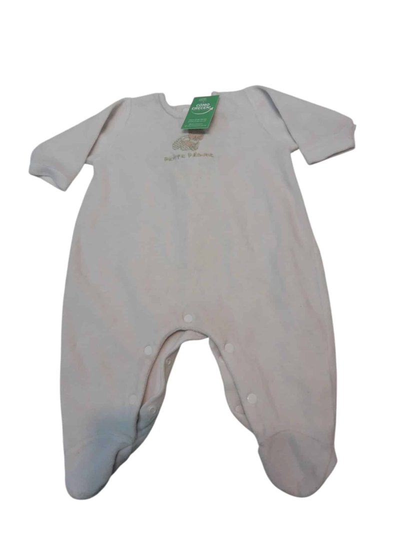 PIJAMA PIEL DURAZNO BCA OSITO PETITE POMME T0/3M