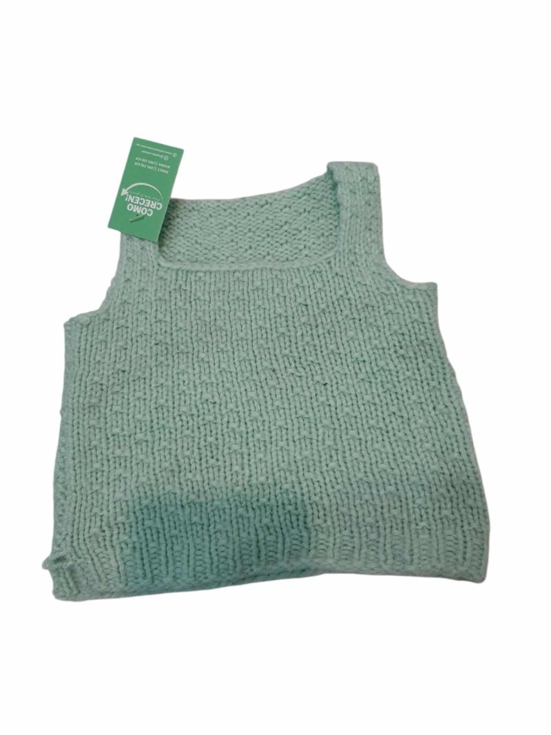 CHALECO LANA VERDE T3/6M AP