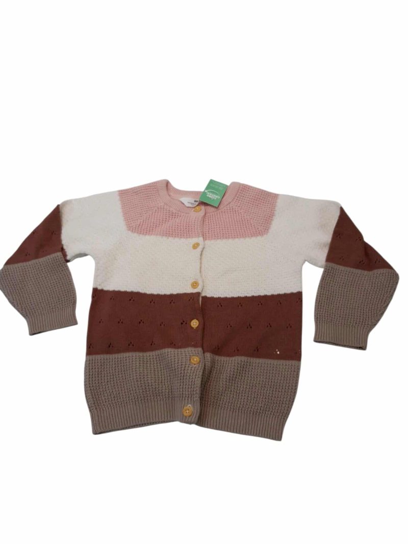 SACO HILO ROSA BCO MARRON H&M T3/4