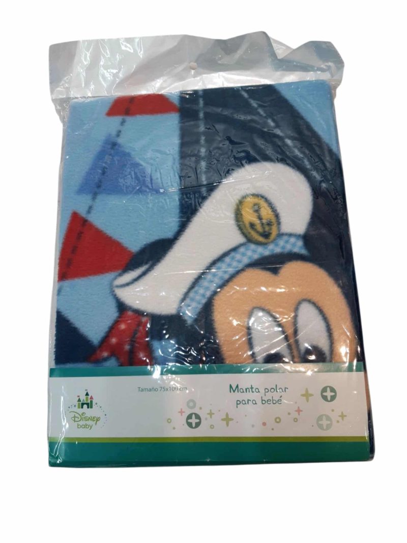 MANTA POLAR PARA BEBE CELESTE MICKEY DISNEY BABY