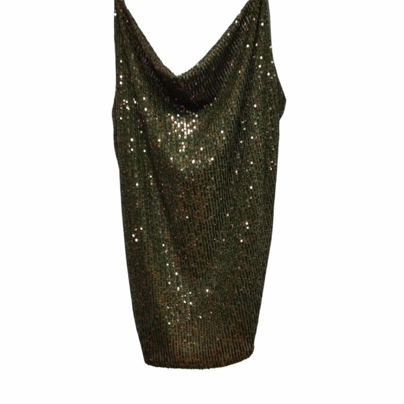 MUSCULOSA ALG VERDE LENTEJUELAS TITA T M NUEVA
