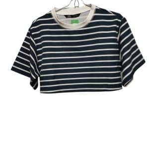 REMERA TOP ALG M/CORTA AZUL RAYAS BCAS ZARA T M