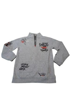 BUZO ALG GRIS MEDIO CIERRE SKATERS PRIMARK T12/13 FR