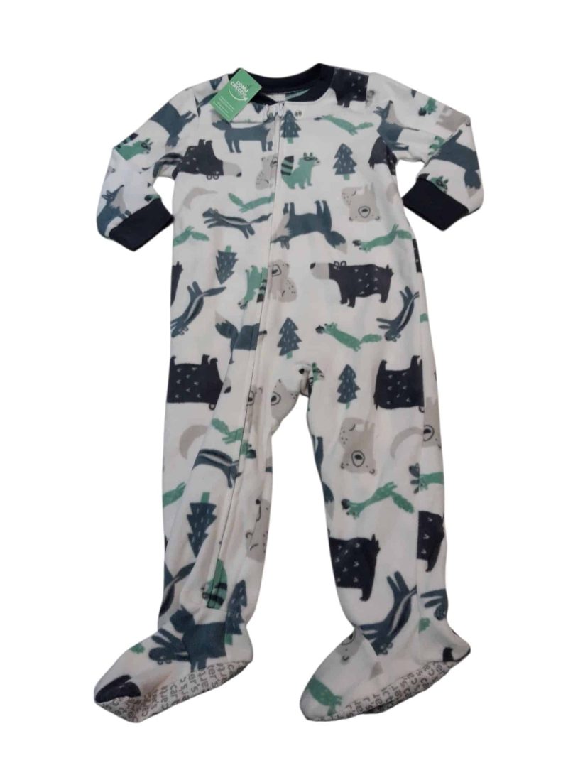 PIJAMA POLAR BCA ANIMALES GRIS VERDE CARTERS T18M FR