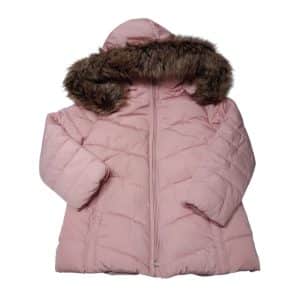 CAMPERA ROSADA PIEL CAPUCHA ZARA T5 INT POLAR