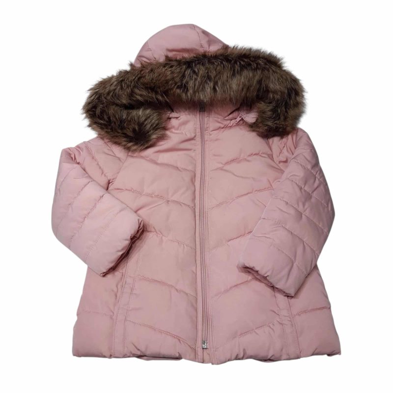CAMPERA ROSADA PIEL CAPUCHA ZARA T5 INT POLAR