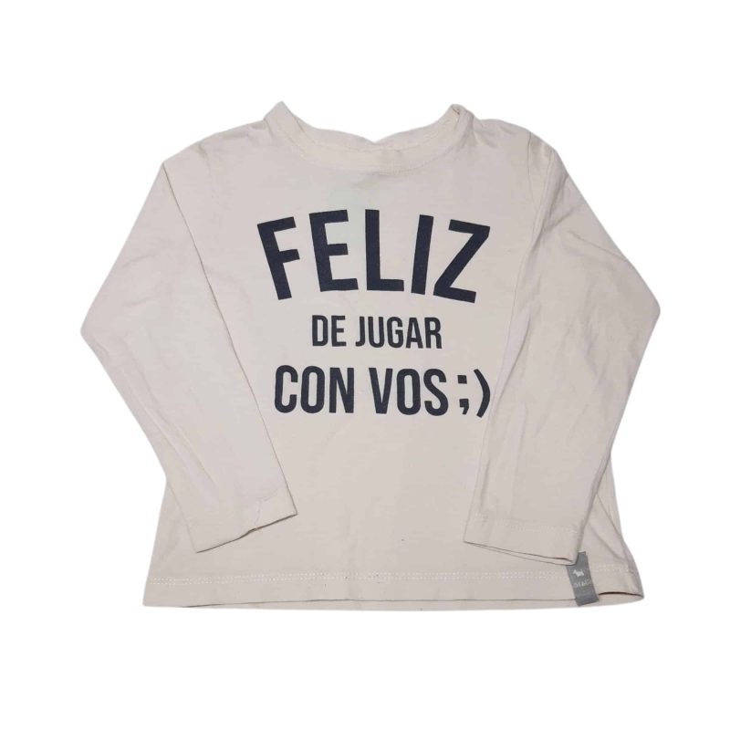REMERA BCA FELIZ DE JUGAR CON VOS MIMO T4 GT
