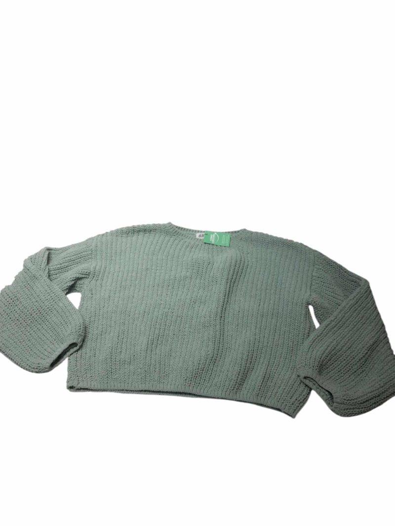 BUZO TEJIDO VERDE AGUA H&M T8/10