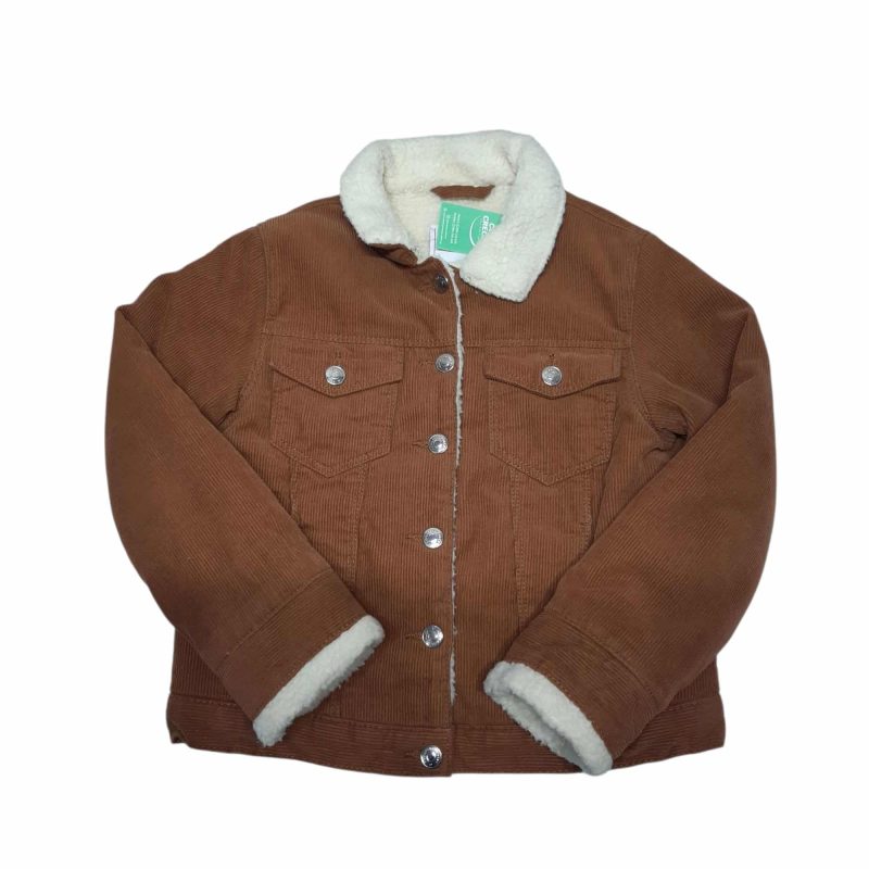 SACO PANA MARRON FORRADO CORDEITO BCO LEFTIES GIRLS T5/6