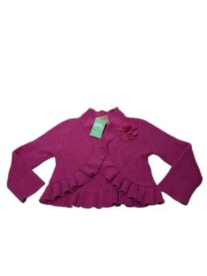 TORERA TEJIDA FUCSIA GENUINE KIDS T2 FLOR APLIQUE