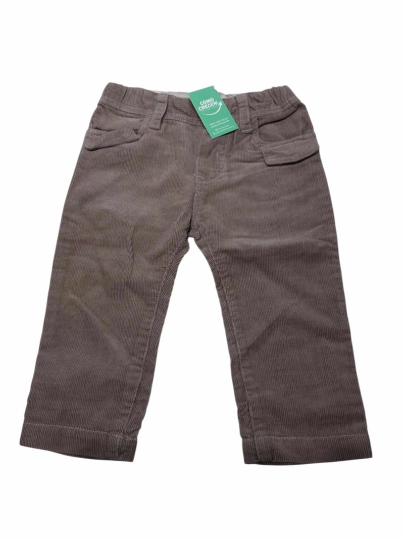 PANTALON PANA MARRON ZARA T6/9M