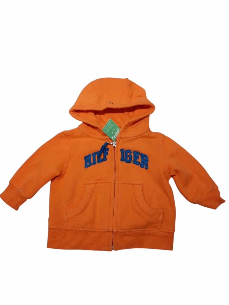 CAMPERA ALG NARANJA CAPUCHA TOMMY HILFIGER AZUL T6/9M