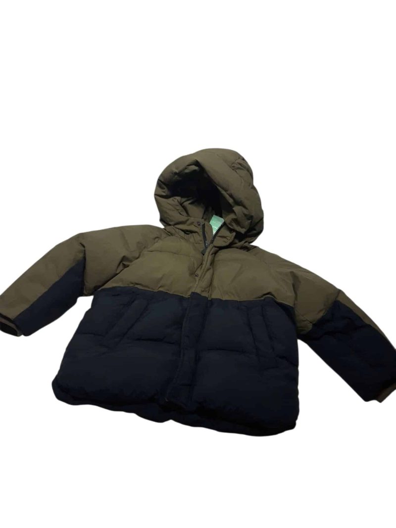 CAMPERA INFLADITA VERDE AZUL ZARA T3/4