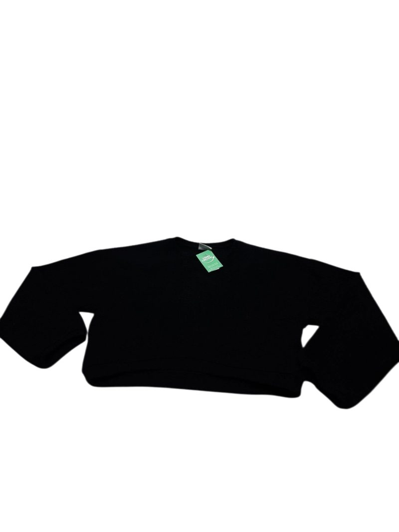 BUZO TIPO REMERA NEGRA ALG ZARA T9 MANGAS ANCHAS FR