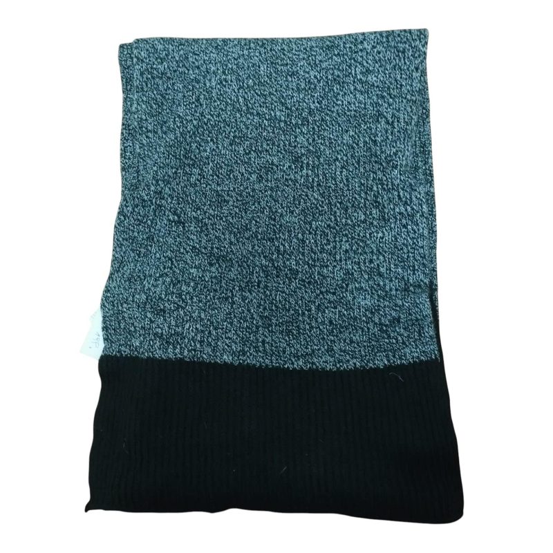 BUFANDA LANA GRIS NEGRO INEXTENSO