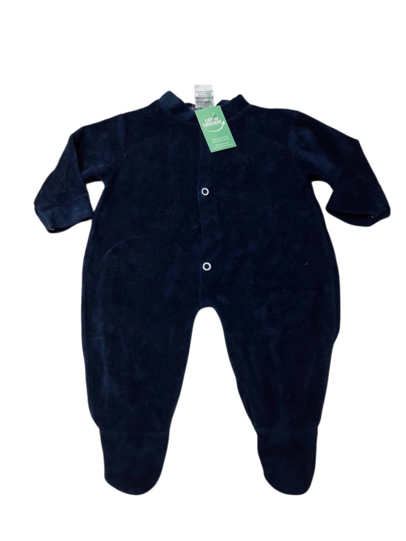 ENTERITO PLUSH AZUL MAZINHA BABY T0/3M