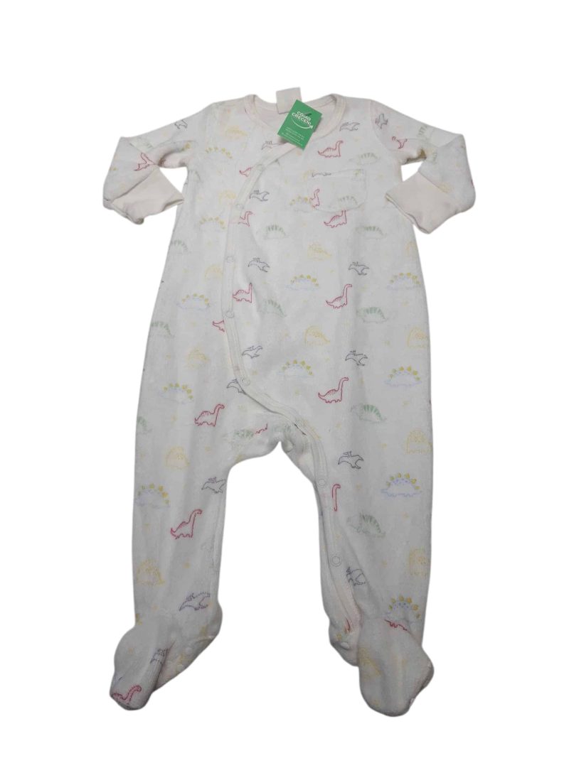 PIJAMA PIEL DURAZNO BCA DINOSAURIIOS DE COLORES BAS T3/6M