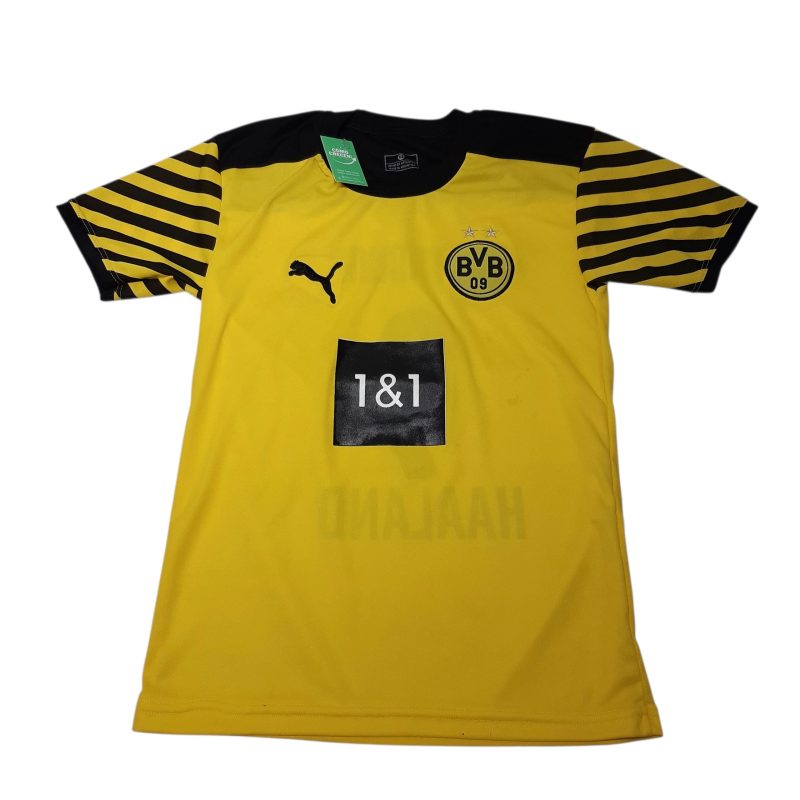 CAMISETA FUTBOL AMARILLO NEGRO BVB DORTMUND 9 HALAND T12 IMIT