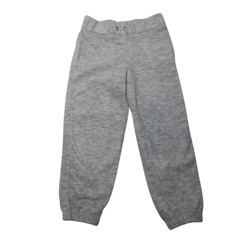 PANTALON POLAR GRIS CLARO SIN CORDON KIDDS T4