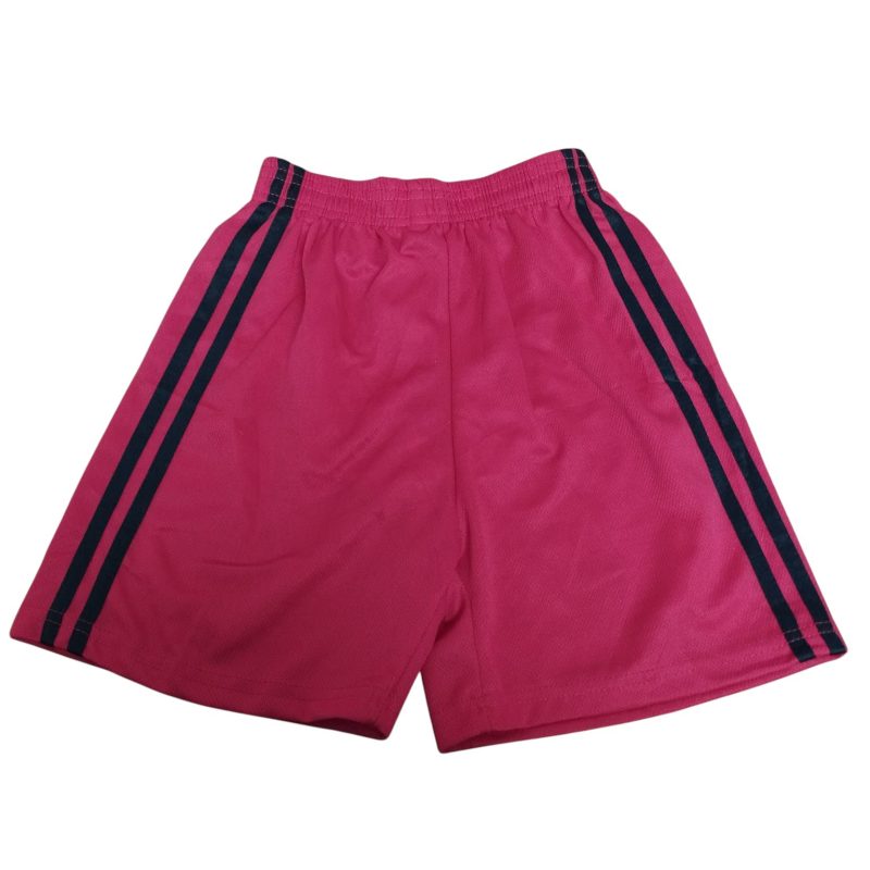 SHORT DEPORTIVO ROJO RAY NEGRAS WIN CLUB T12