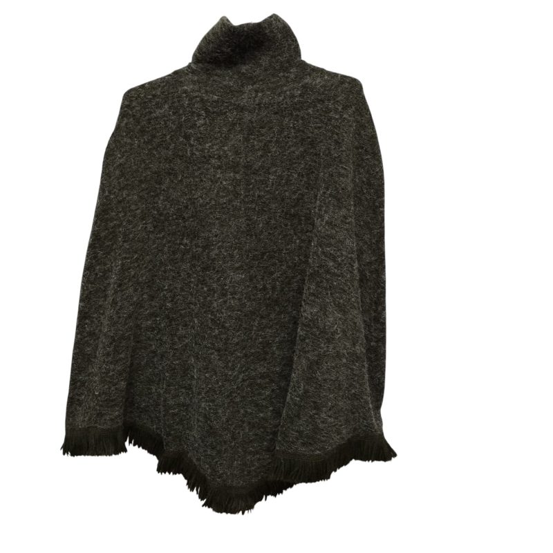 PONCHO LANILLA VERDE FLECOS MARTA WITTEMBERG
