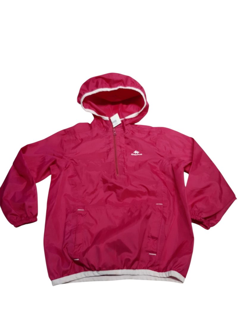 CAMPERA NYLON FUCSIA QUECHUA CAPUCHA T4 AP
