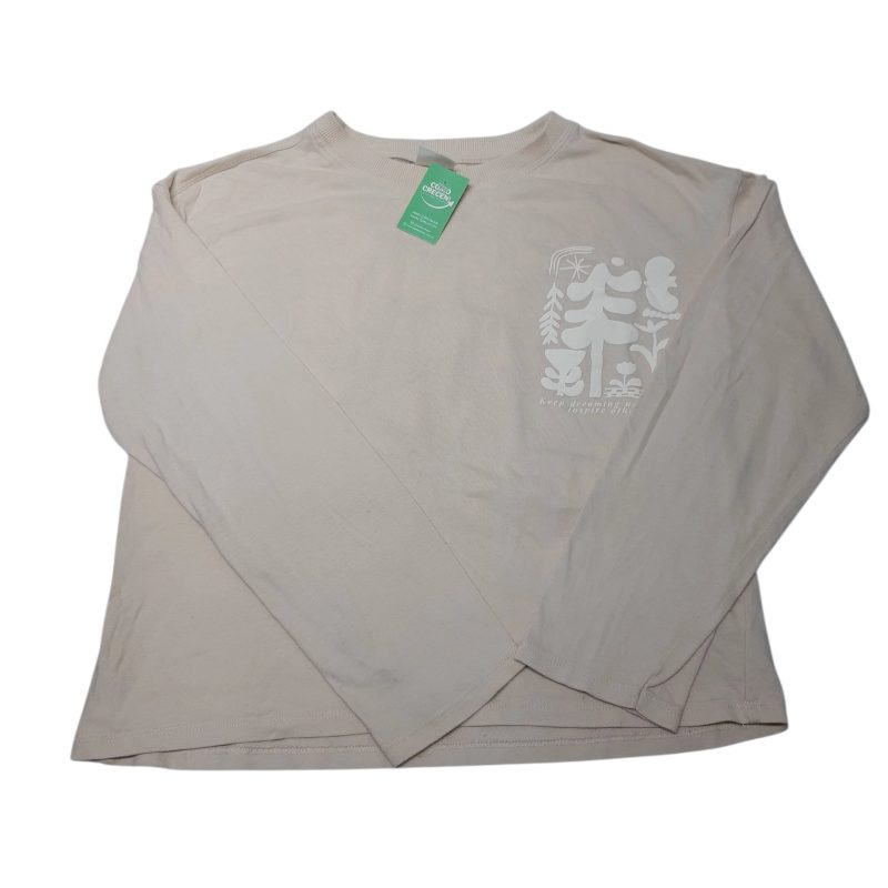 REMERA ALG BEIGE PLANTAS BCAS ZARA T13/14