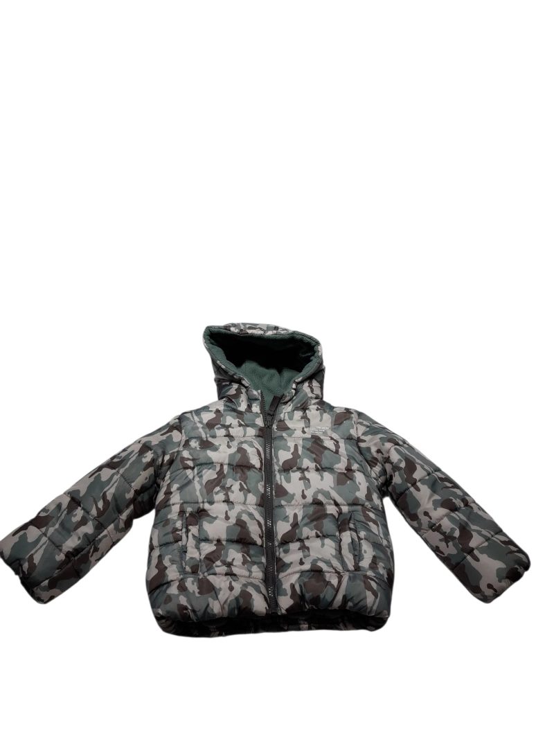 CAMPERA CON CAPUCHA CAMUFLADO VERDE BEIGE TRIBU T36M