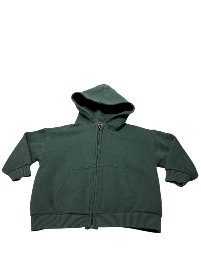 CAMPERA ALG VERDE CON FELPA ZARA T2/3
