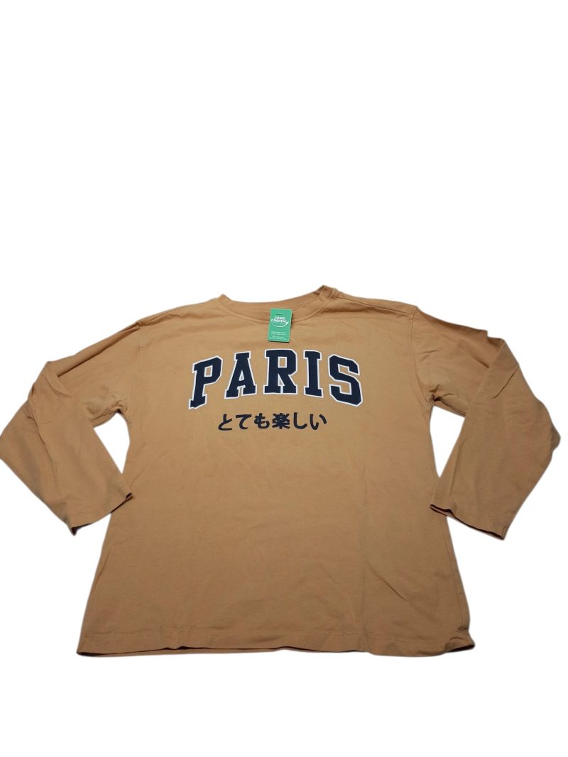 REMERA BEIGE PARIS AZUL ZARA T11/12