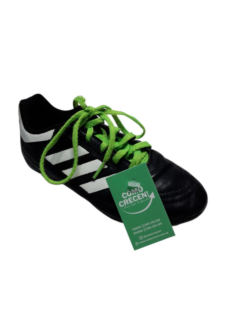 CHAMPIONES FUTBOL CON TAPONES NEGRO RAY BLANCAS ADIDAS T31 TAPONES GT