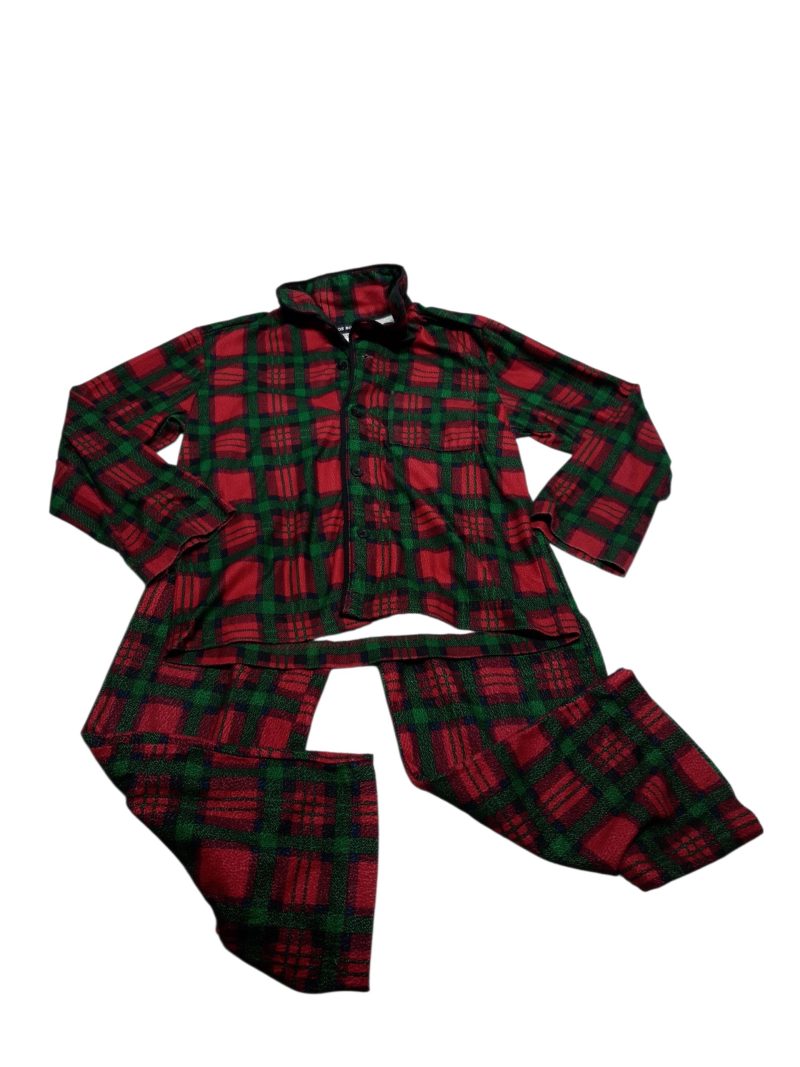 PIYAMA 2P CAMISA PANTALON CUADRILLE ROJO VERDE JOE BOXER T8