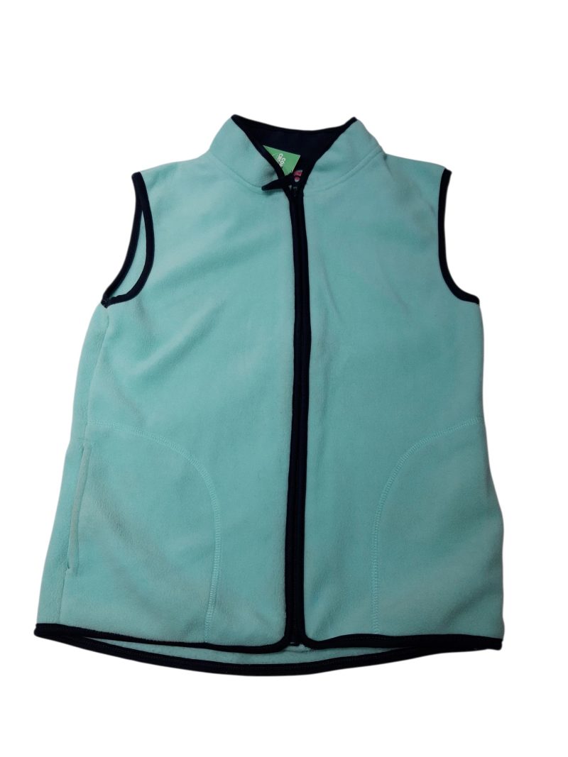 CHALECO POLAR CELESTE BORDE AZUL BRONZINI T10