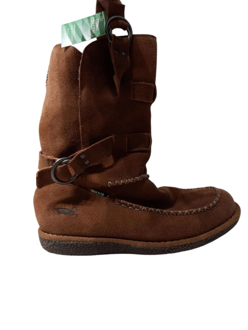 BOTAS GAMUZA MARRON HEBILLA RKF T36