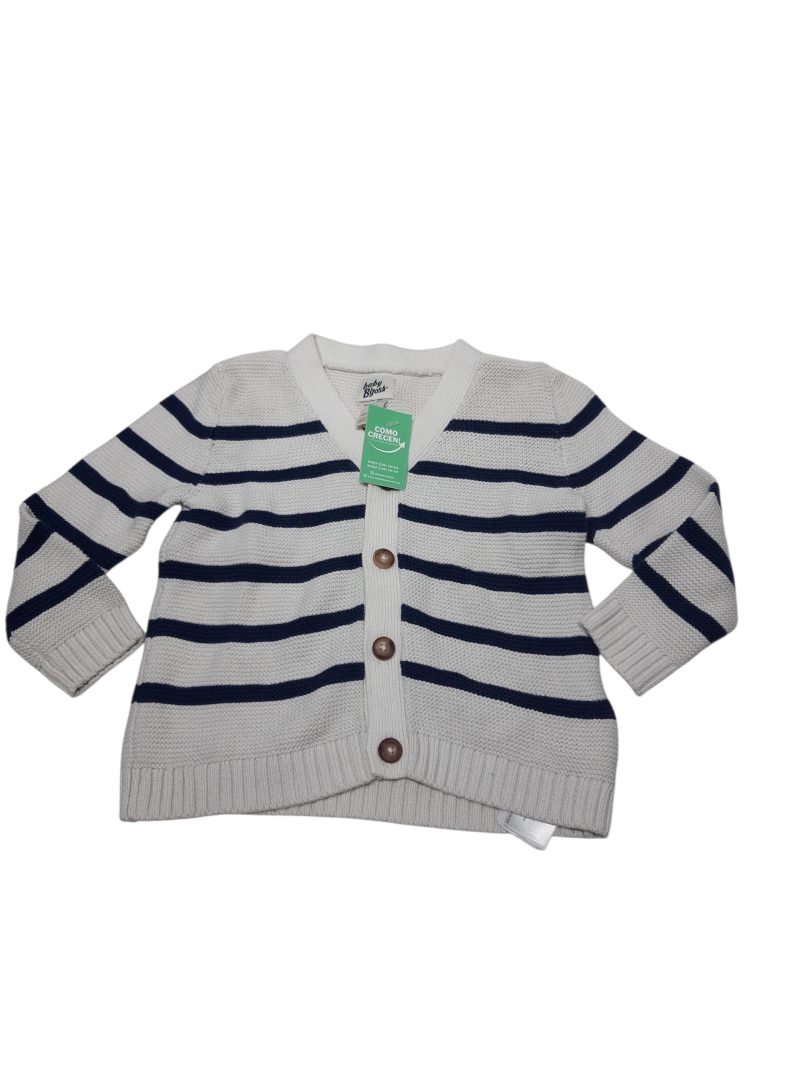 SACO HILO BLANCO RAYAS AZULES BGOSH OSHKOSH T24M