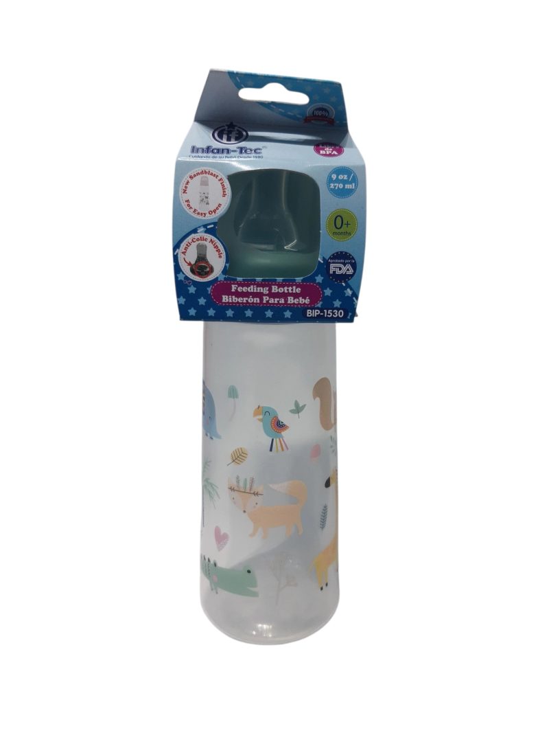 MAMADERA COLORES PASTELES CON DISEÑO 270ML BIP1530