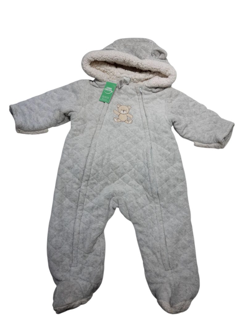 ASTRONAUTA GRIS CORDERITO CAPUCHA LITTLE ME T6/9M OSITO BEIGE