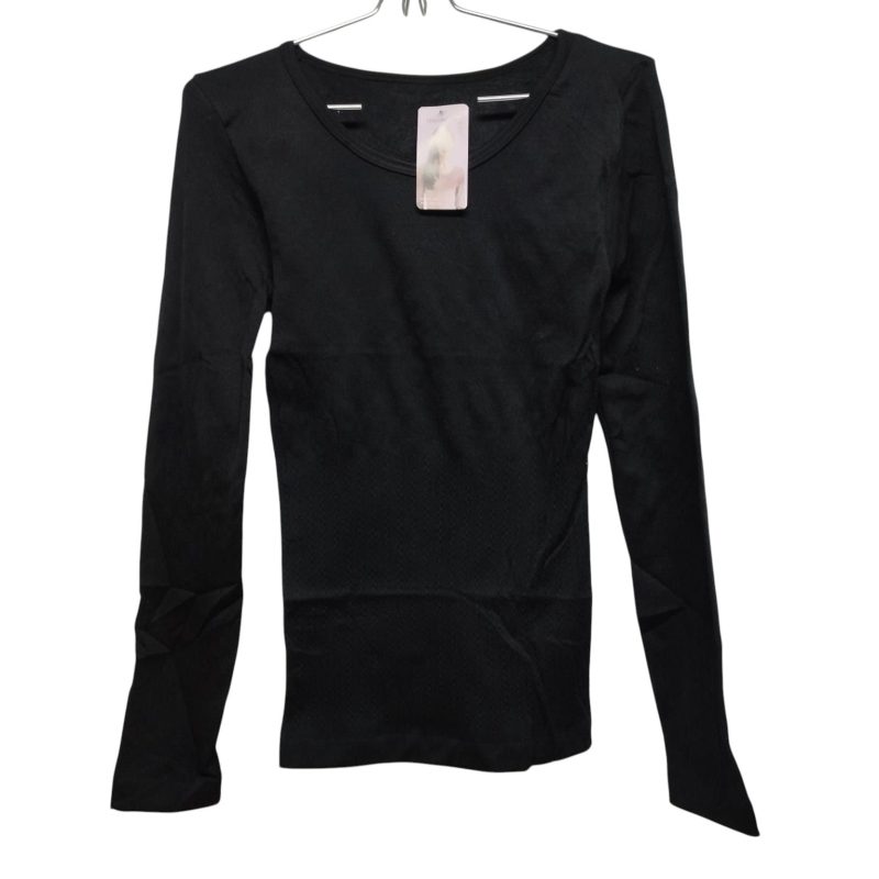CAMISETA TÉRMICA DAMA CON FAJA NEGRO/BEIGE/BLANCO T2XL/3XL