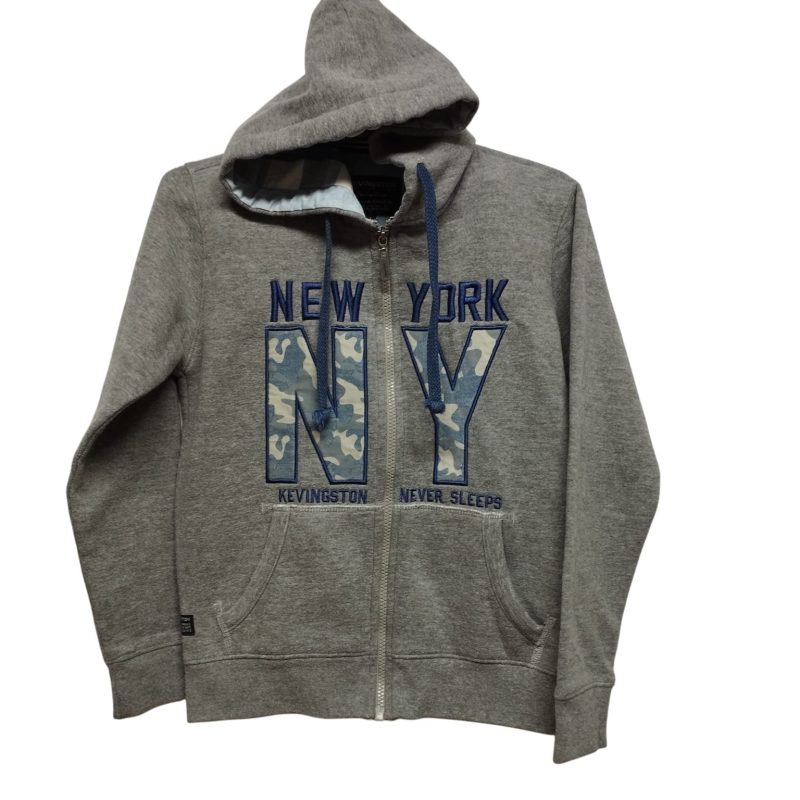 CAMPERA ALG GRIS NEW YORK EN AZUL KEVINGSTON T12 GT