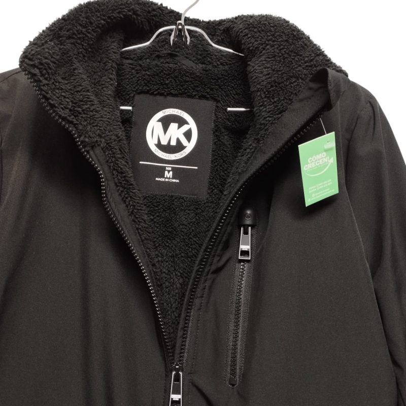 CAMPERA NEGRA INT PIEL MICHAEL KORS TM SIN LAZO REPLICA SIN CAP - Imagen 2