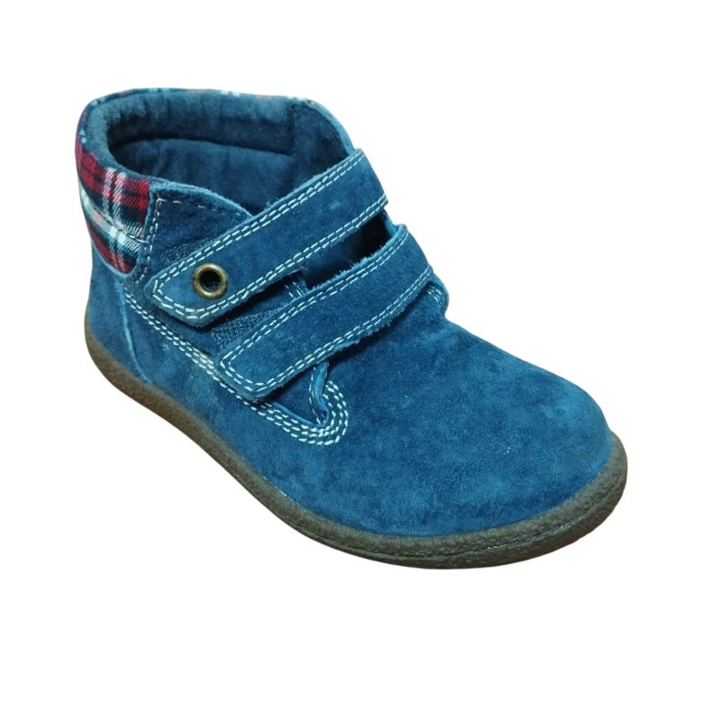 BOTAS GAMUZA AZUL VELCROS HUSH PUPPIES T26 mancha
