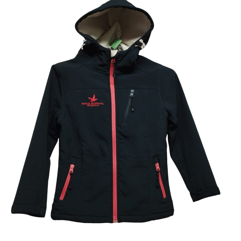 CAMPERA NEOPRENO AZUL CIERRE ROSA SANTA BARABARA T8 MCH