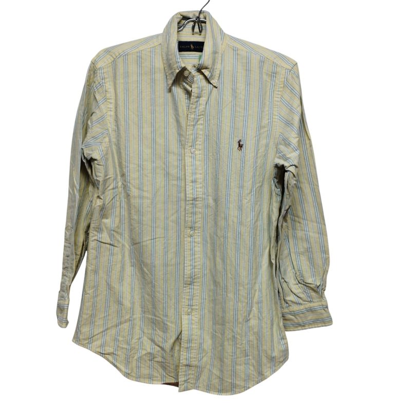 CAMISA A RAYAS AMARILLA CELESTE VERDE BCO RALPH LAUREN T S