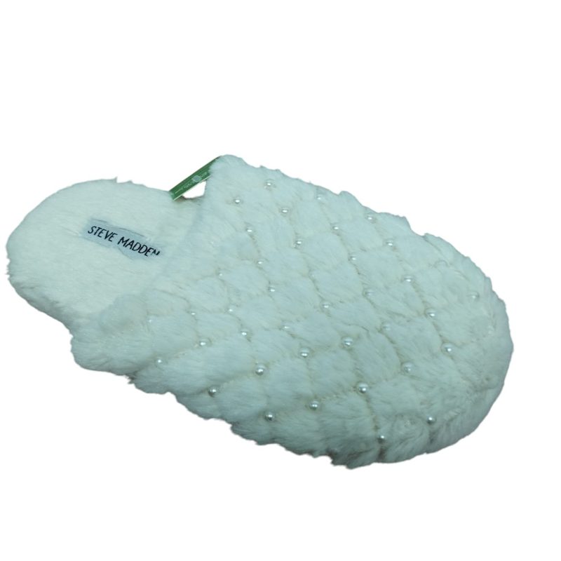 PANTUFLAS CREMITA PELUDITAS PERLITAS  STEVE MADDEN T 35