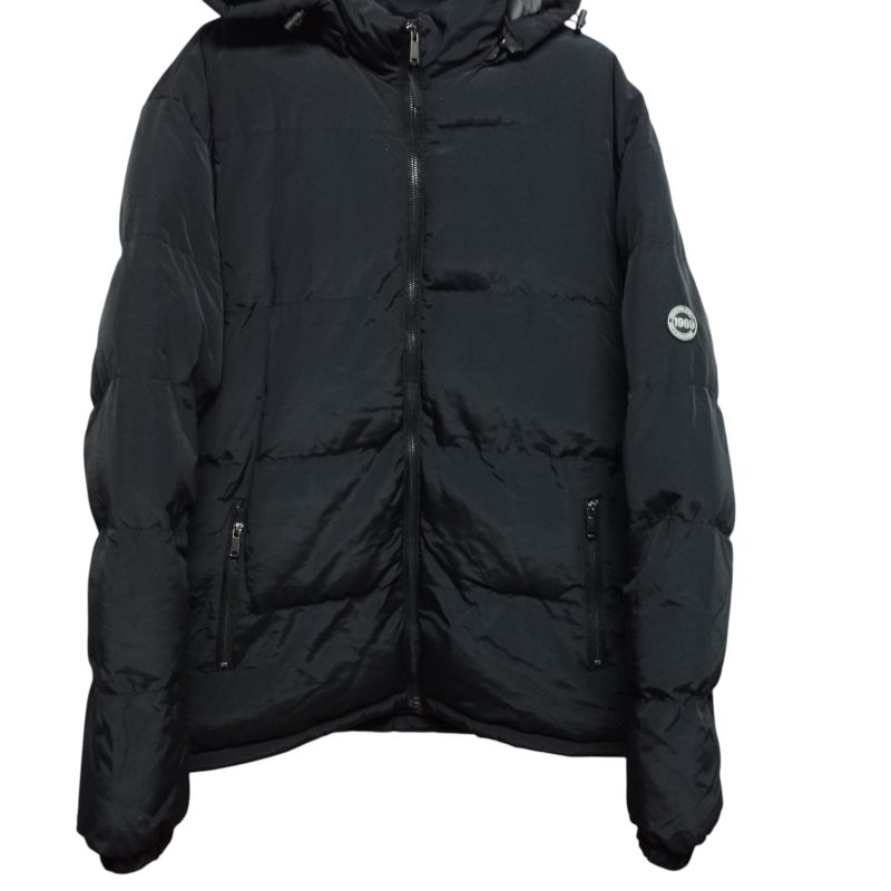 CAMPERA CON CAPUCHA NEGRA CANVA TXL - Imagen 2