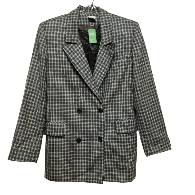 blazer cuadros gris bco margarita aszkinas t 42